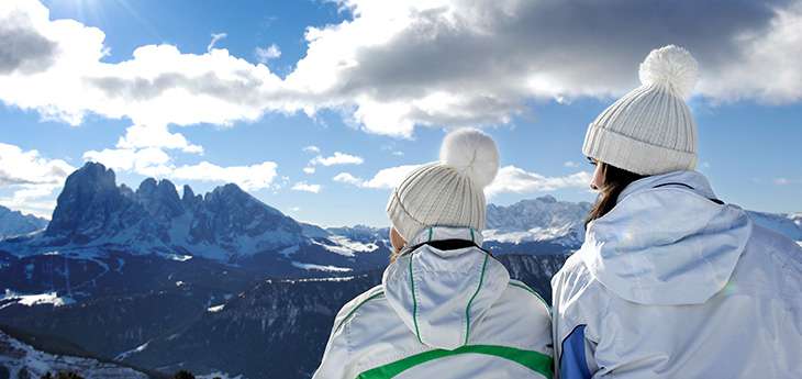 Indimenticabili giornate di sci sulle piste delle Dolomiti